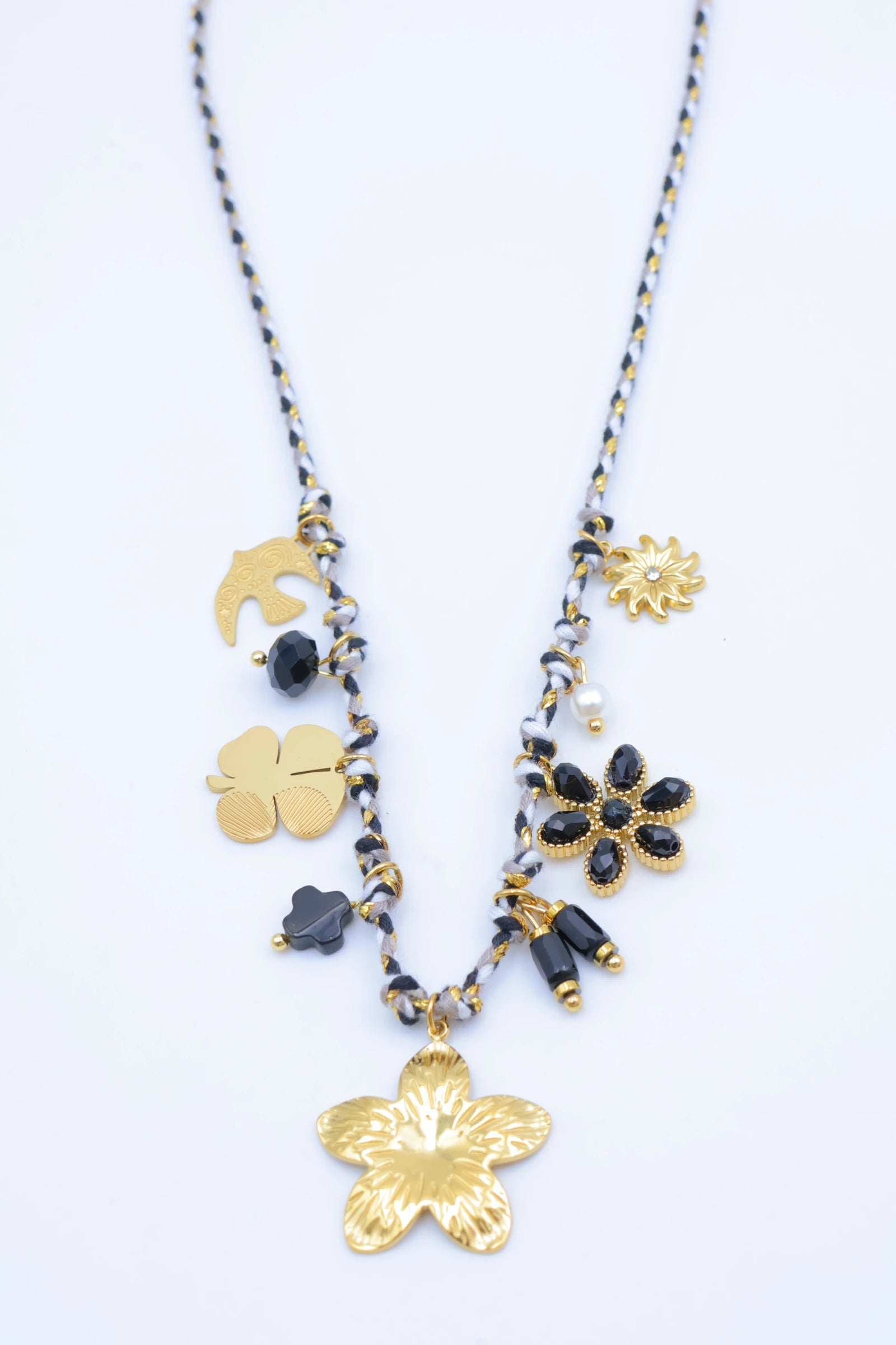 Collier en acier inoxydable - NOIR