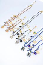 Parure de bijoux en acier inoxydable - BEIGE