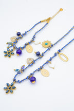 Parure de bijoux en acier inoxydable - BLEU