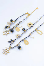 Parure de bijoux en acier inoxydable - NOIR