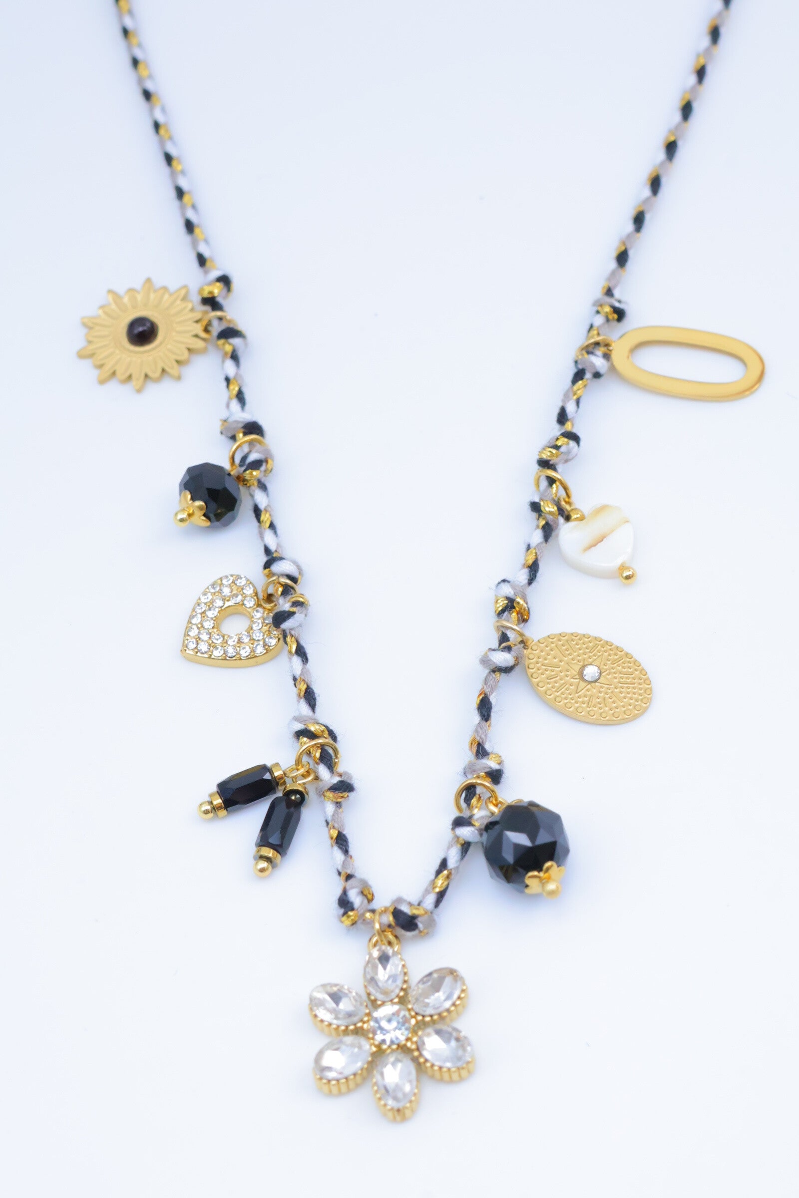 Collier en acier inoxydable - NOIR