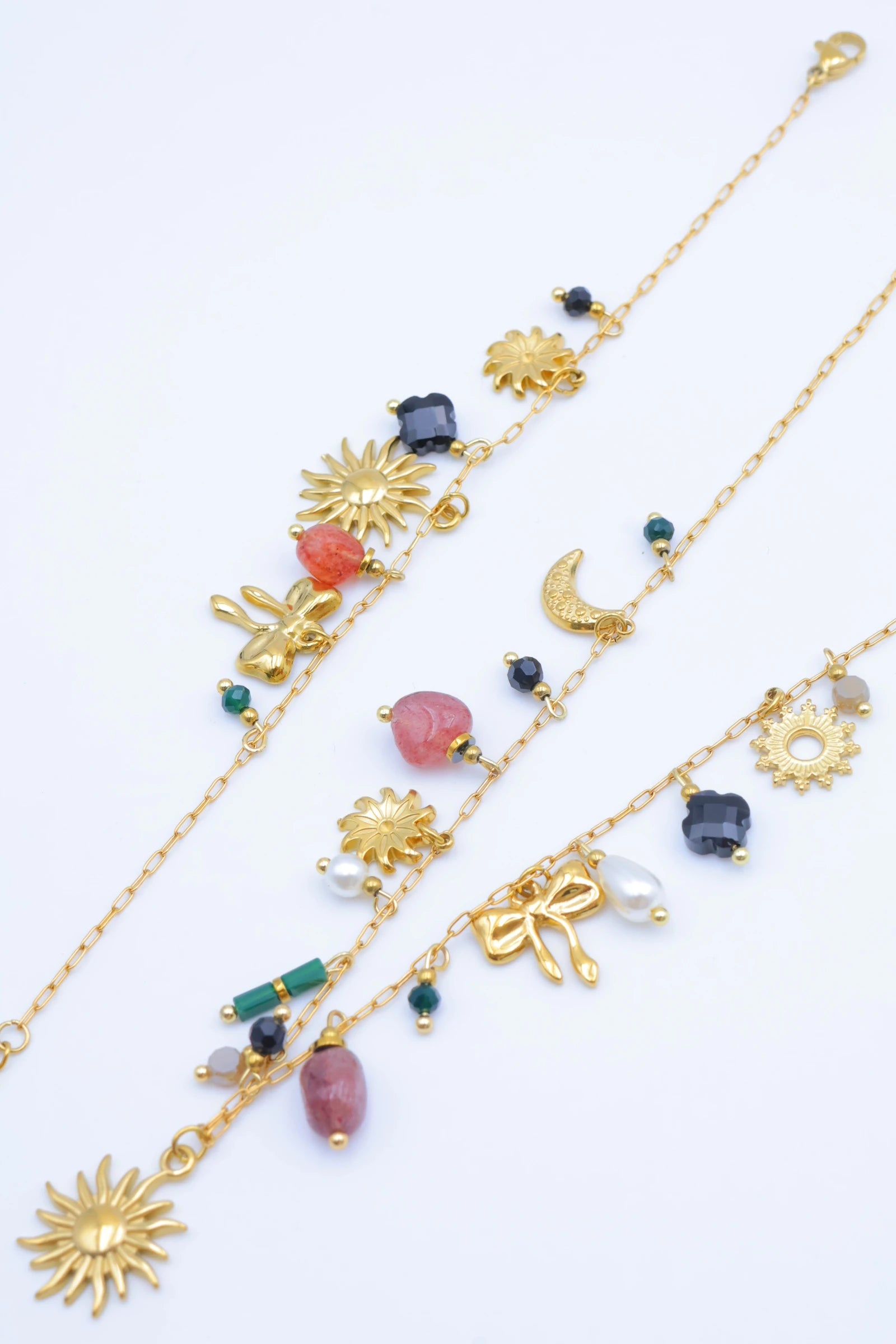Parure de bijoux en acier inoxydable - DORÉ