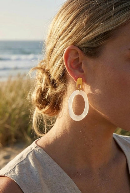 Boucles d’oreilles en acier inoxydable