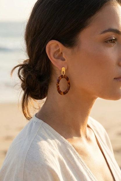 Boucles d’oreilles en acier inoxydable