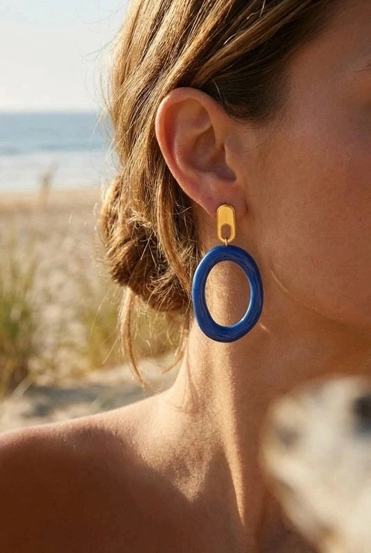 Boucles d’oreilles en acier inoxydable