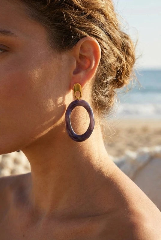 Boucles d’oreilles en acier inoxydable