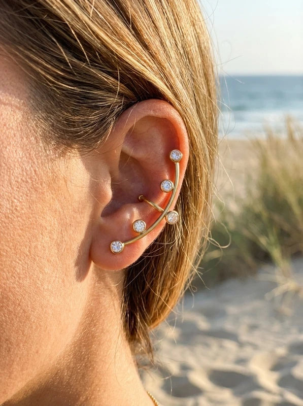 Boucles d’oreilles en acier inoxydable