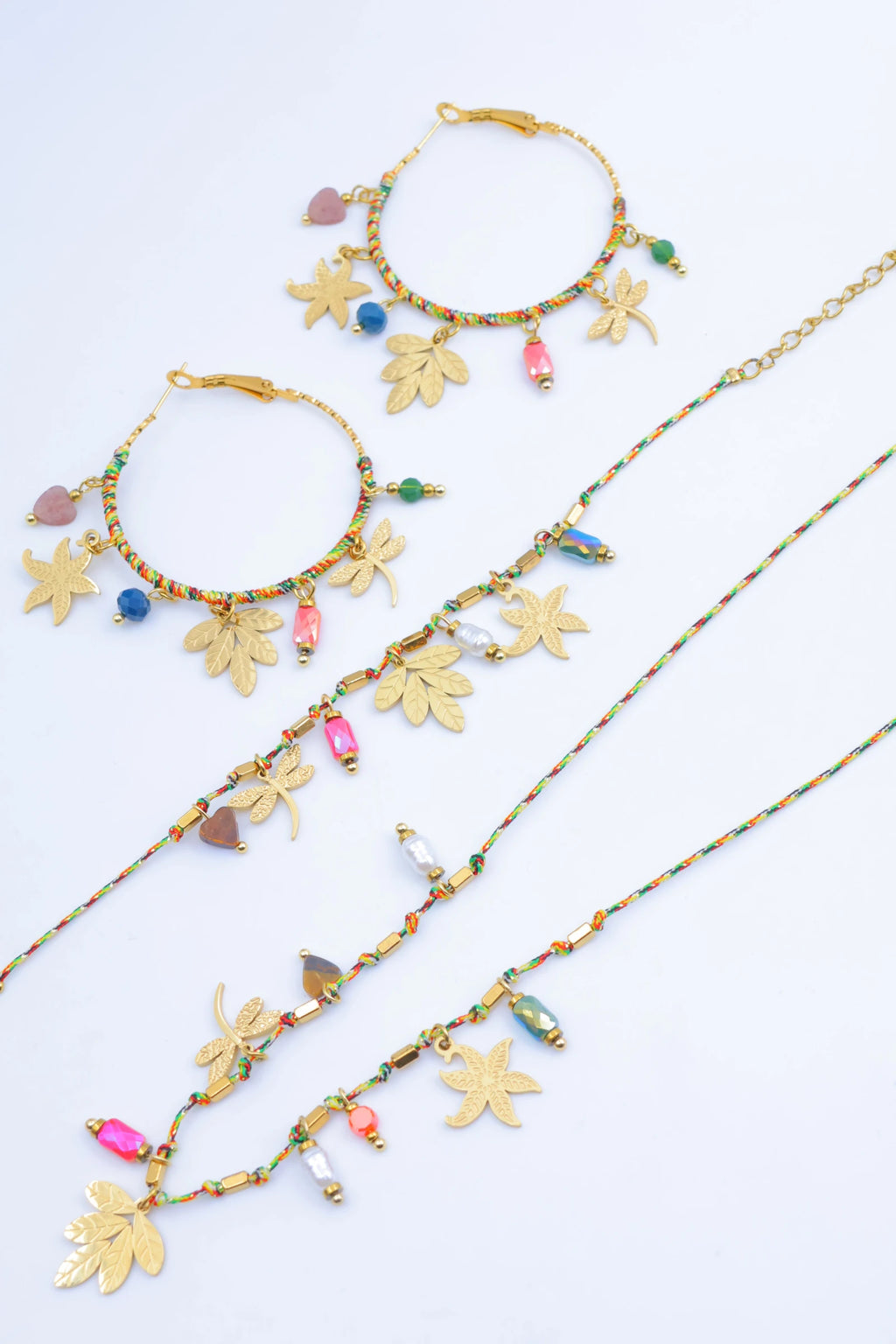 Parure de bijoux en acier inoxydable - MULTICOLORE