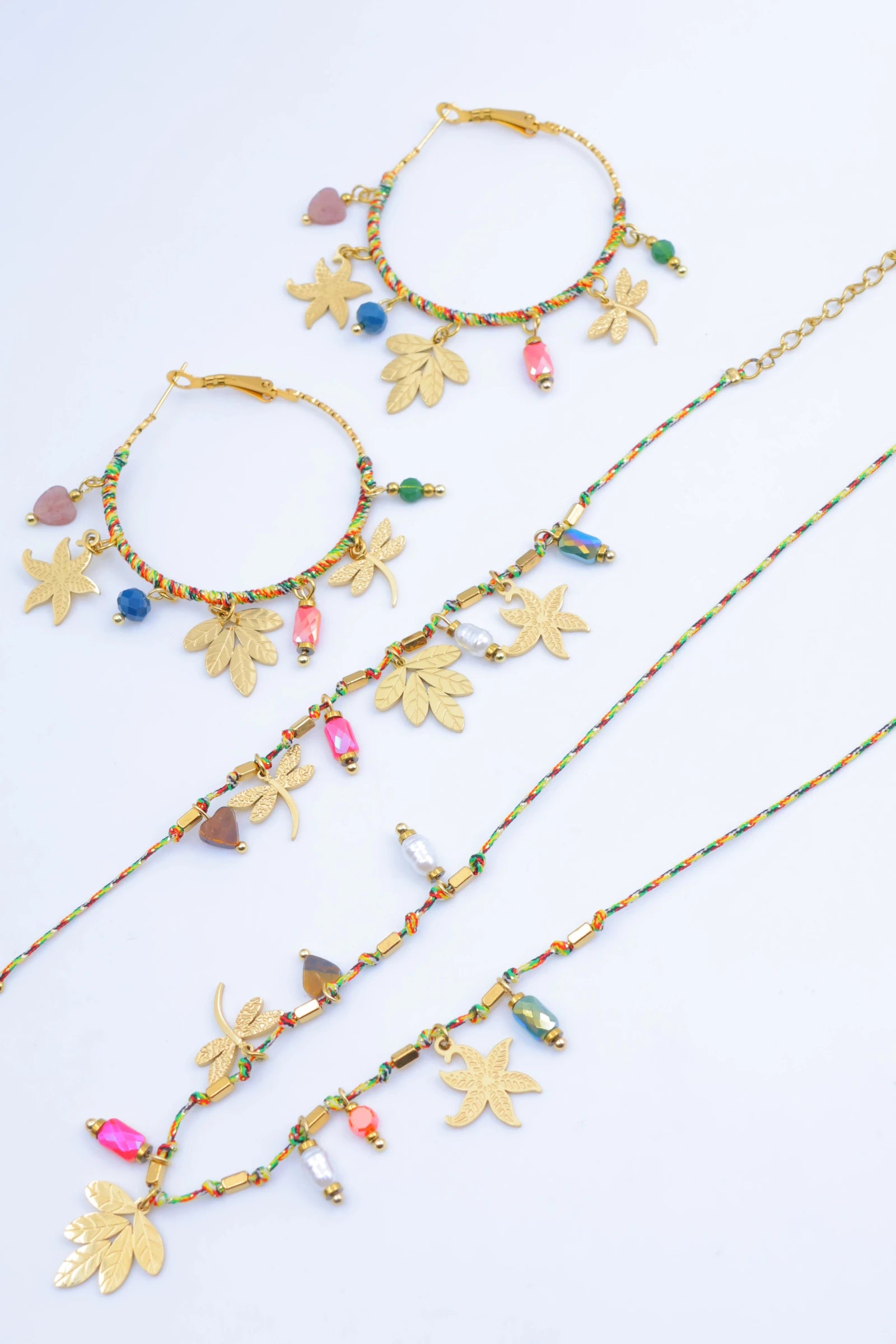 Parure de bijoux en acier inoxydable - MULTICOLORE
