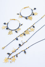 Parure de bijoux en acier inoxydable - NOIR