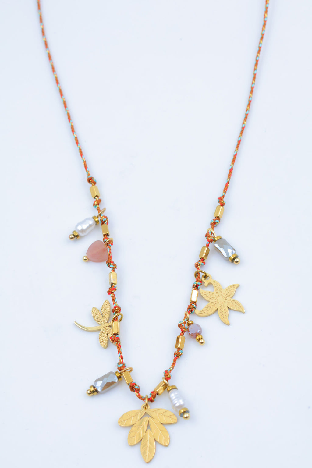 Collier en acier inoxydable - MARRON FONCÉ