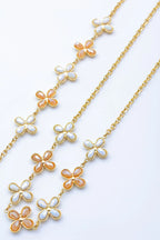 Parure de bijoux en acier inoxydable - BLANC
