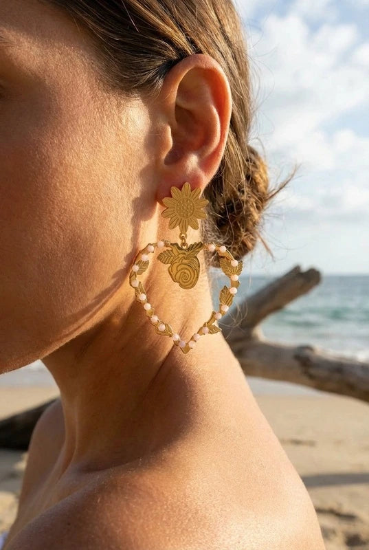 Boucles d’oreilles en acier inoxydable