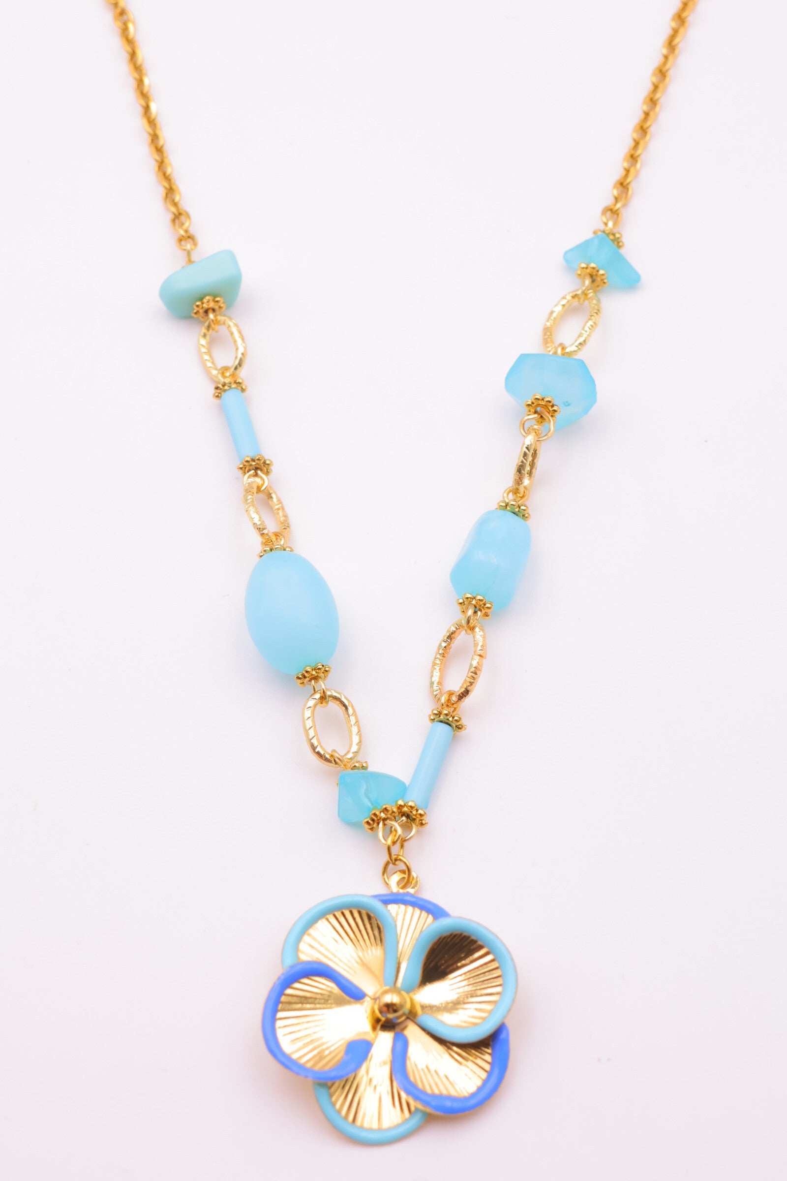 Collier en acier inoxydable - BLEU