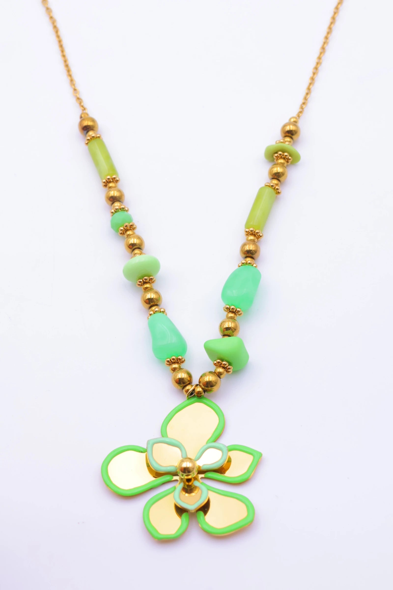Collier en acier inoxydable - VERT