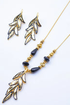 Parure de bijoux en acier inoxydable - NOIR