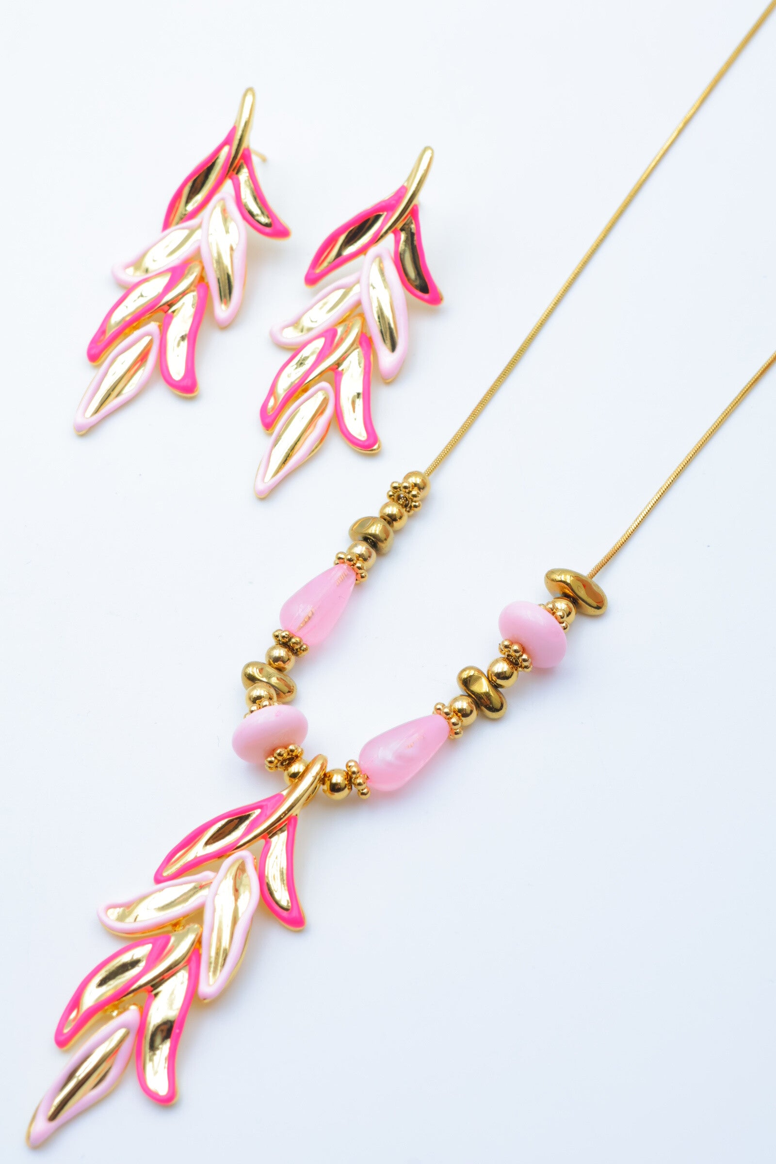 Parure de bijoux en acier inoxydable - ROSE