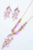 Parure de bijoux en acier inoxydable - VIOLET