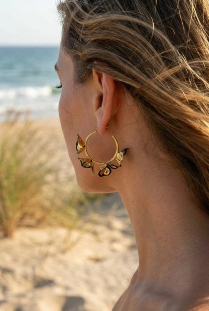 Boucles d’oreilles en acier inoxydable