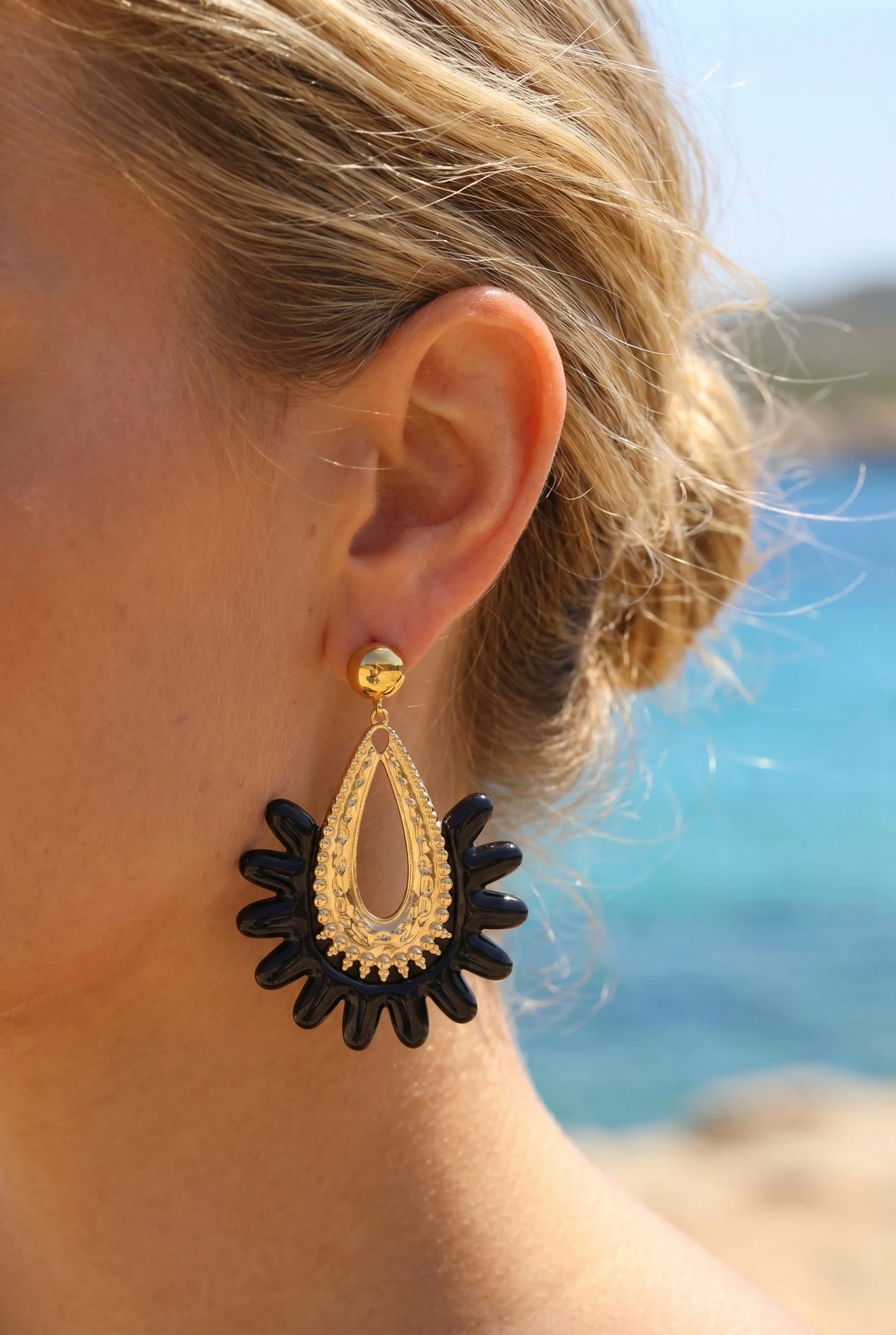 Boucles d’oreilles en acier inoxydable