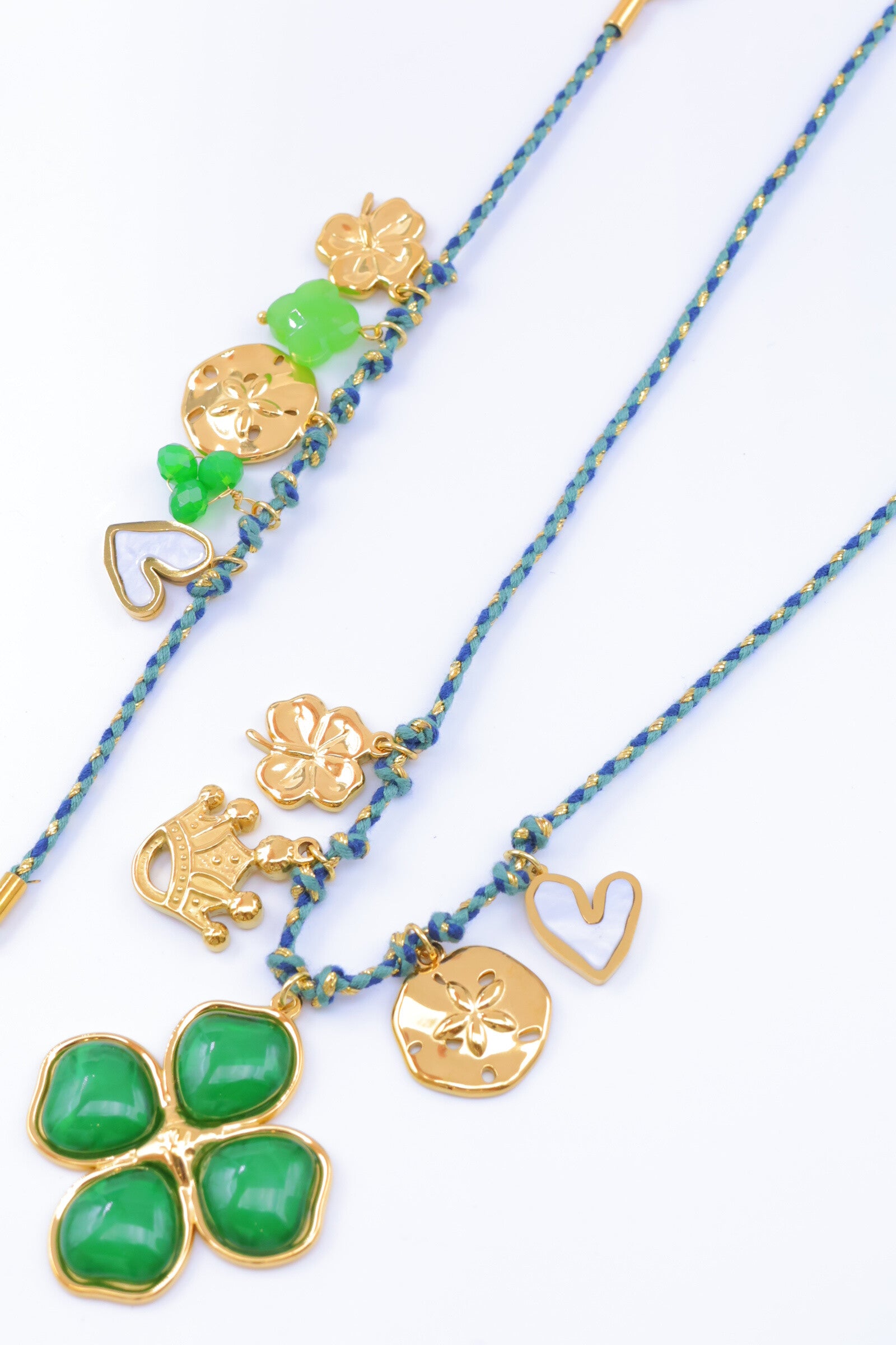 Parure de bijoux en acier inoxydable - VERT