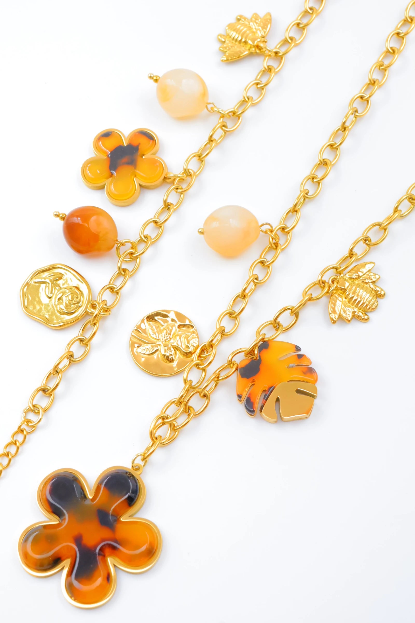 Parure de bijoux en acier inoxydable - DORÉ