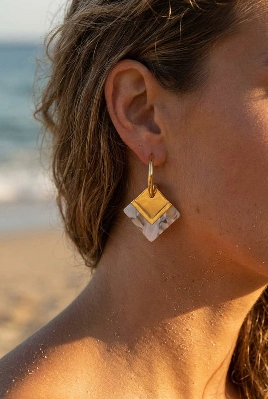 Boucles d’oreilles en acier inoxydable