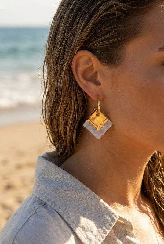 Boucles d’oreilles en acier inoxydable