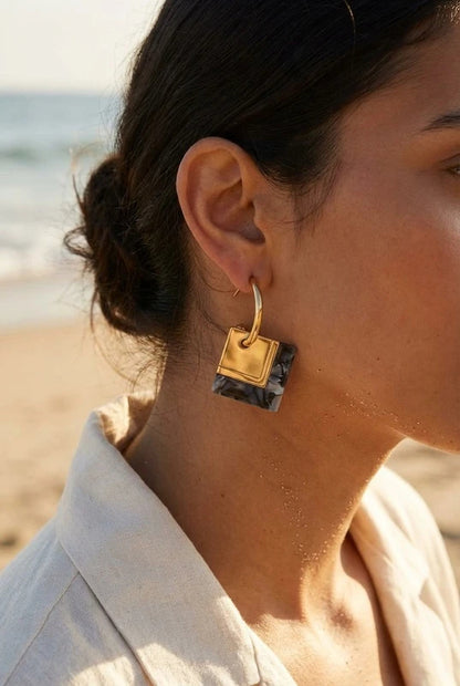 Boucles d’oreilles en acier inoxydable