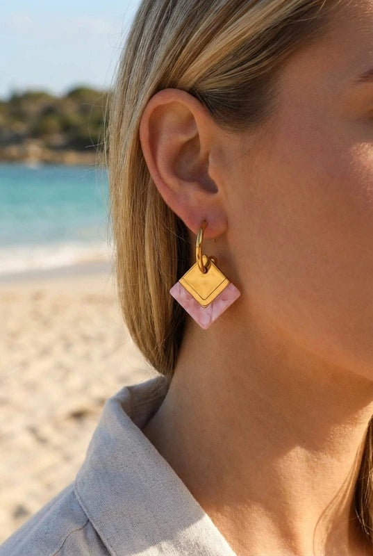 Boucles d’oreilles en acier inoxydable