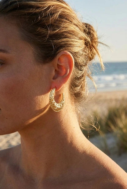 Boucles d’oreilles en acier inoxydable