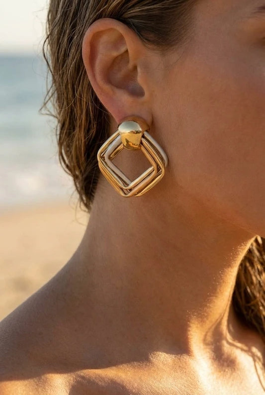 Boucles d’oreilles en acier inoxydable