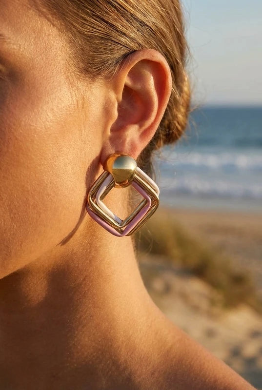 Boucles d’oreilles en acier inoxydable