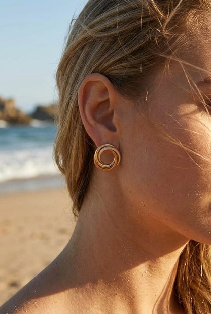 Boucles d’oreilles en acier inoxydable