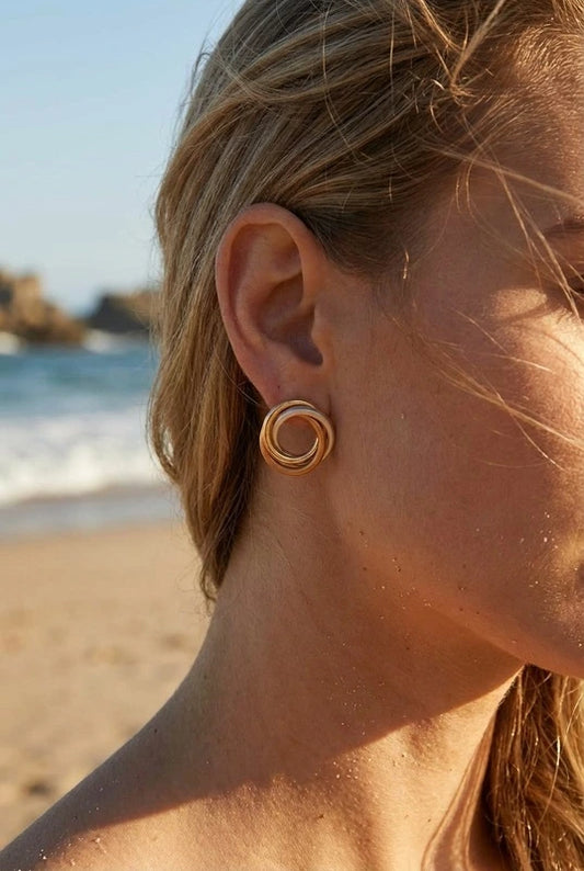 Boucles d’oreilles en acier inoxydable