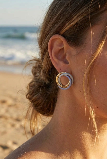 Boucles d’oreilles en acier inoxydable