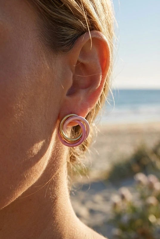 Boucles d’oreilles en acier inoxydable