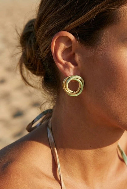 Boucles d’oreilles en acier inoxydable