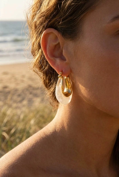 Boucles d’oreilles en acier inoxydable