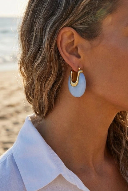 Boucles d’oreilles en acier inoxydable