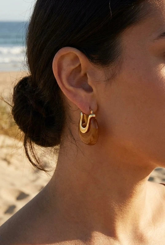 Boucles d’oreilles en acier inoxydable