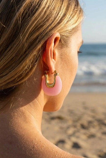 Boucles d’oreilles en acier inoxydable