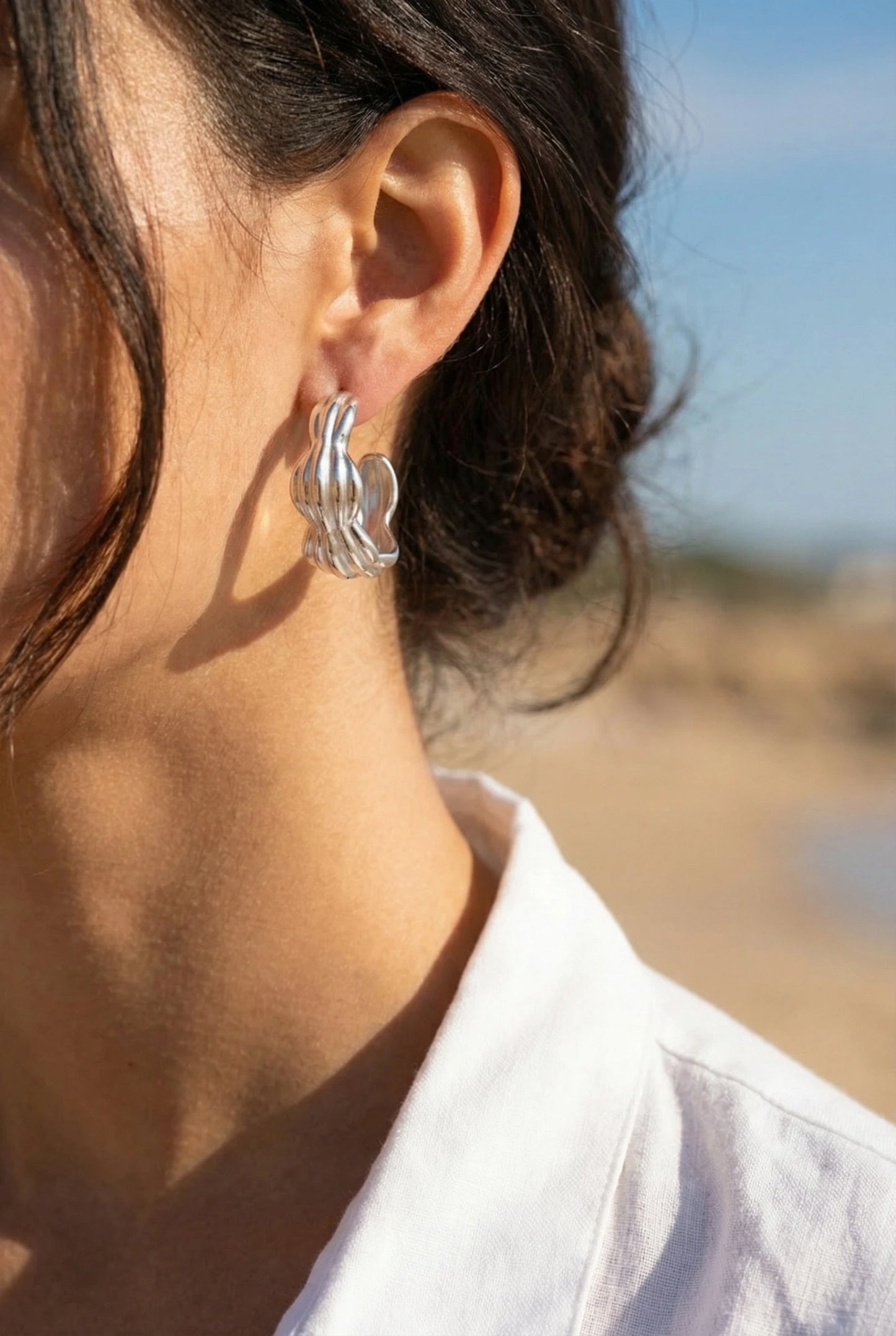 Boucles d’oreilles en acier inoxydable