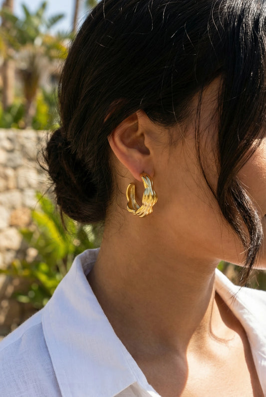 Boucles d’oreilles en acier inoxydable
