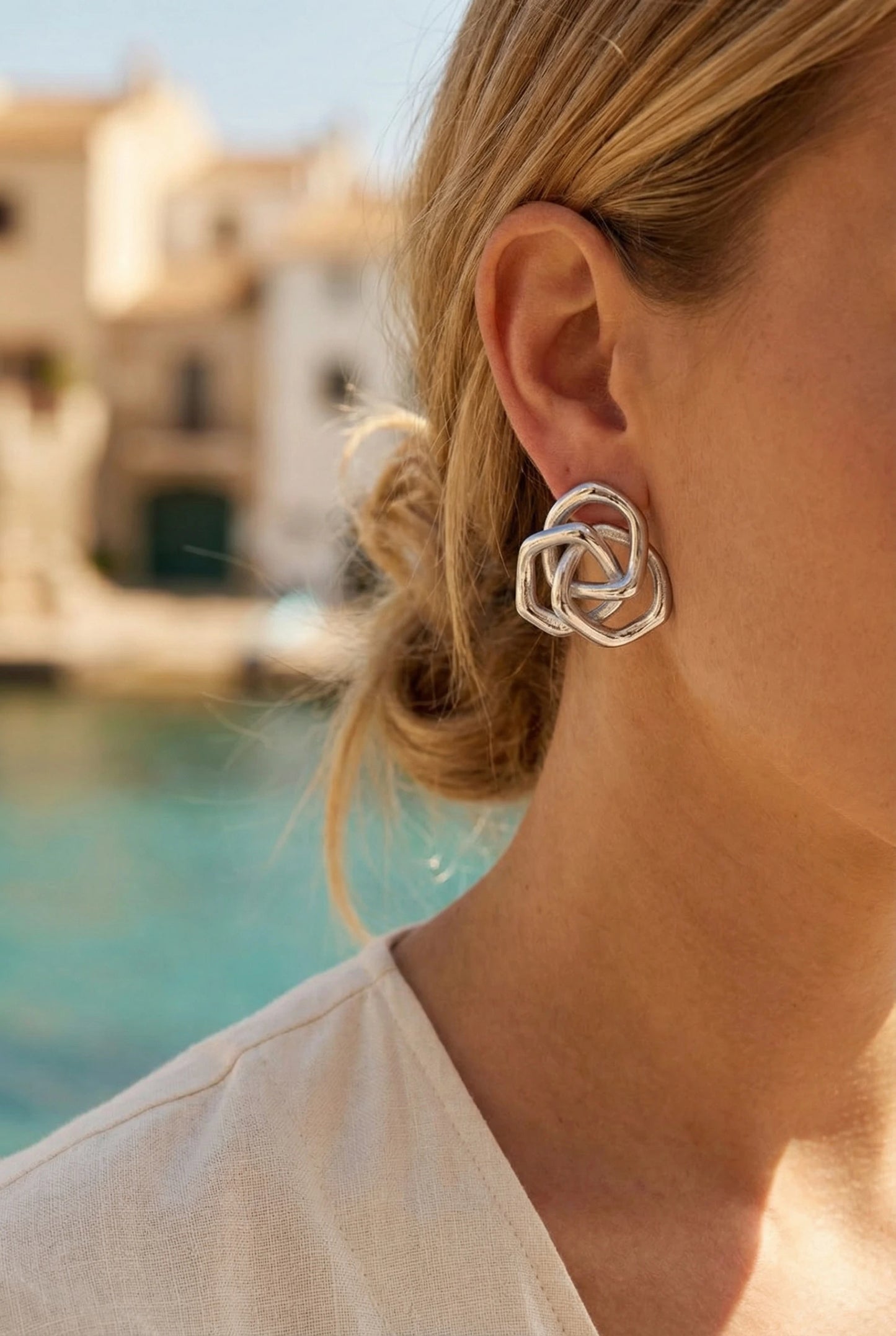 Boucles d’oreilles en acier inoxydable
