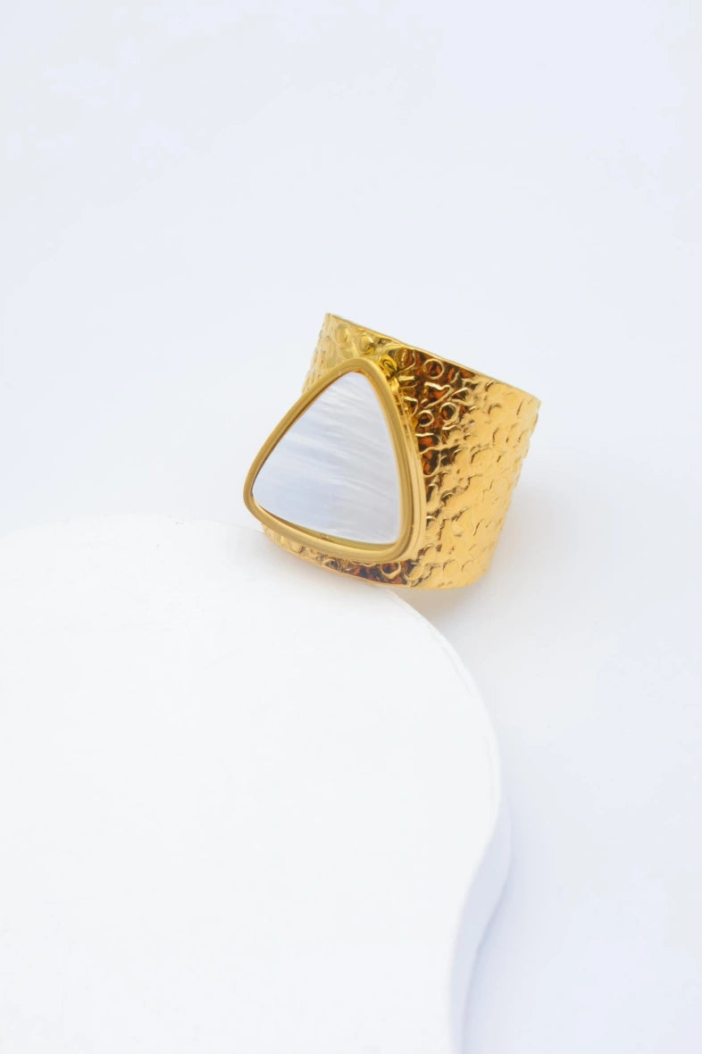 Bague en acier inoxydable ajustable - DORÉ