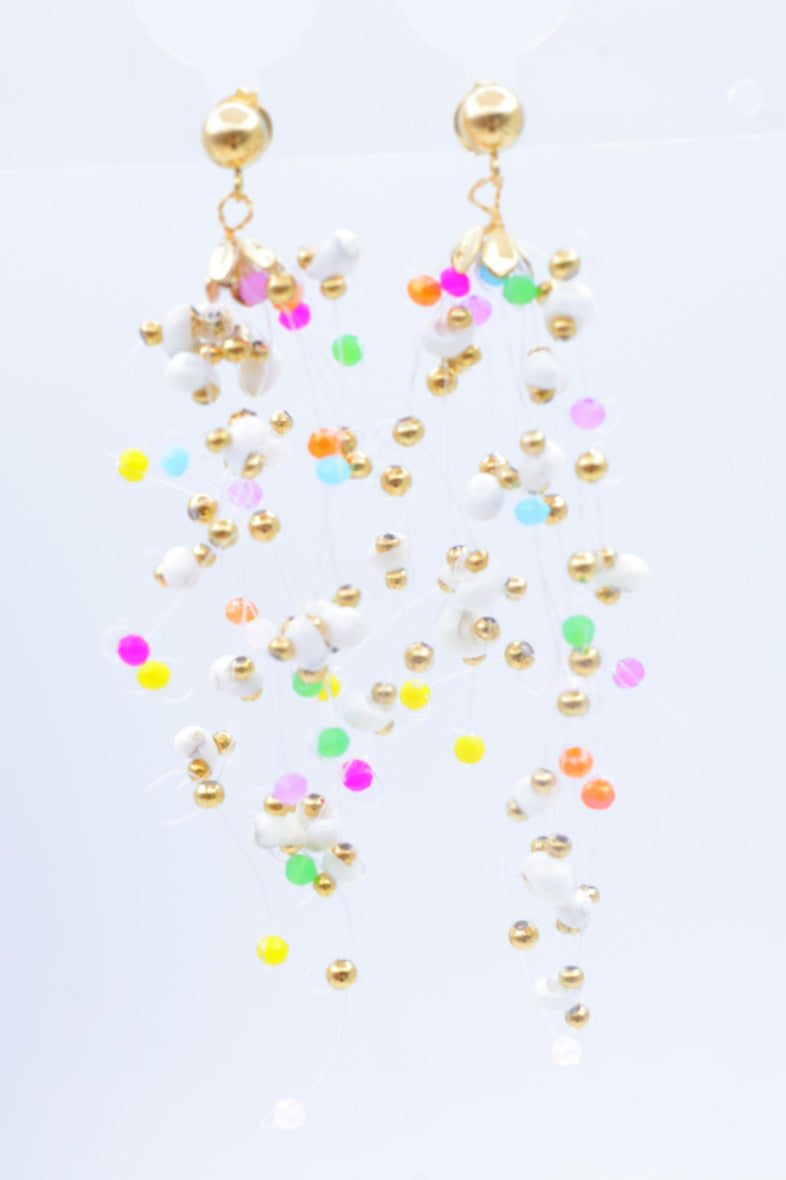 Boucles d'oreilles en acier inoxydable - MULTICOLORE
