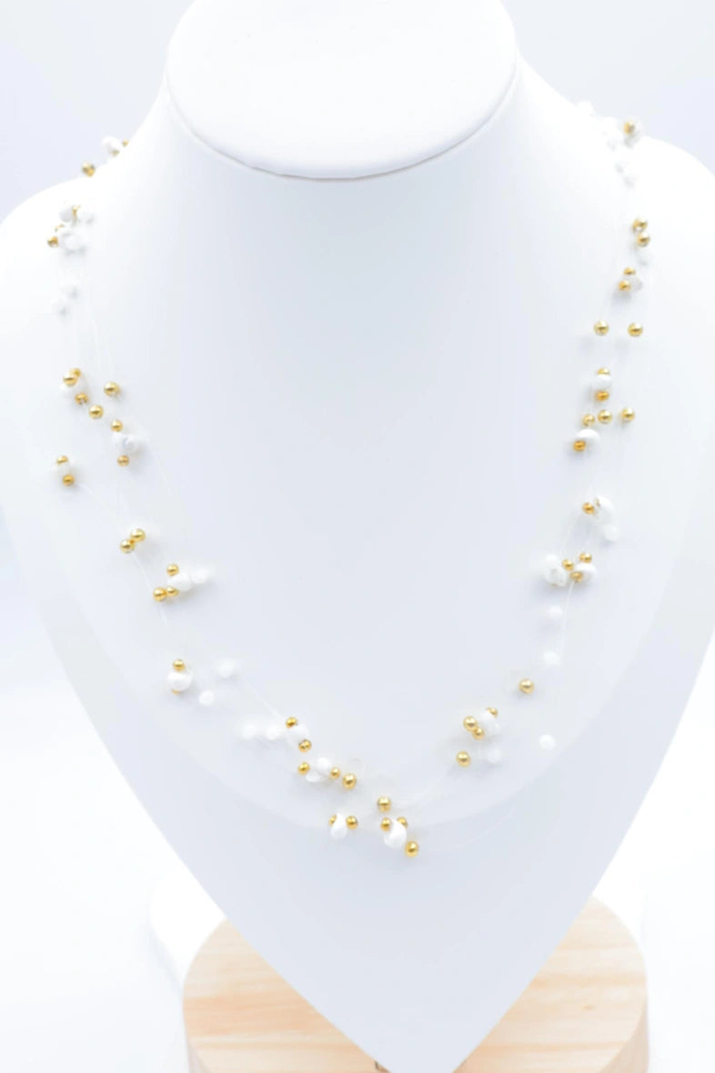 Collier en acier inoxydable - BLANC