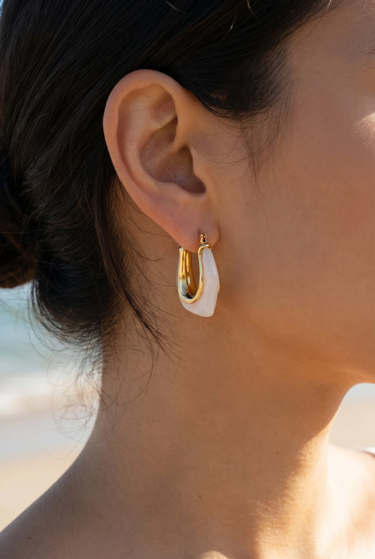 Boucles d’oreilles en acier inoxydable