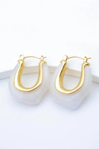 Boucles d'oreilles en acier inoxydable - BLANC